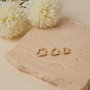 Heliophilia Silver Pendientes de Metal en Oro de 16 mm